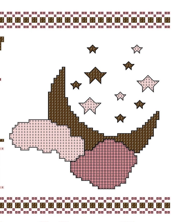Baby Girl Cross Stitch Pattern Custom Cross Stitch Pattern Etsy