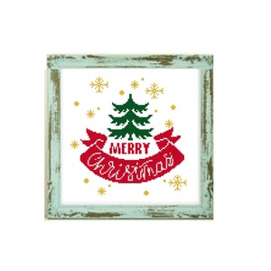 Christmas Tree Cross Stitch Pattern Modern Christmas Christmas Home Decor Noel Christmas christmas stitching