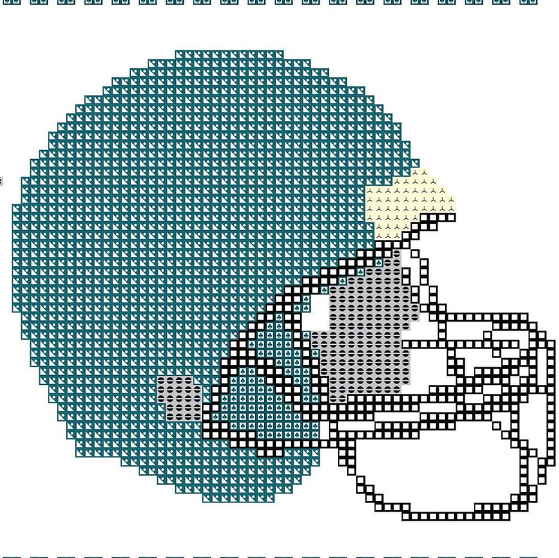 Fall Football Pattern Football Cross Stitch Pattern Cross Stitch Baby Cross Stitch ...