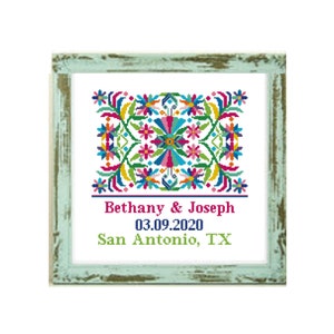 Wedding cross stitch pattern Wedding Gift custom cross stitch Wedding modern cross stitch pattern, personalized counted  love cross stitch