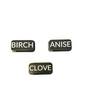 Engraved Magnetic Scent Tin Set: Dog Nose Work Vessels
