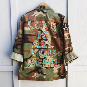 Custom Repurposed Army Jacket - Etsy