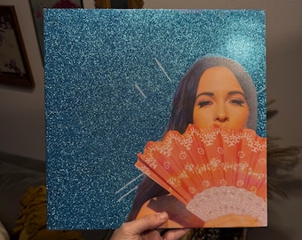 One-of-a-kind Glittered Wall Art Decor | Custom, handmade, and perfect for music lovers!
