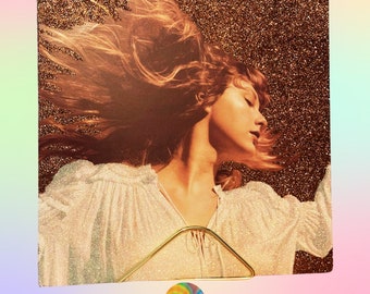 One-of-a-kind Glittered Wall Art Decor | Fearless | Custom, handmade, and perfect for music lovers!