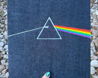 Glittered Wall Art | Dark Side of The Moon | Handmade and a uniquely one-of-a-kind