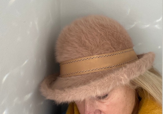 KANGOL Design Vintage Angora Bucket Cloche Hat