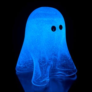 Handblown Glass Ghost - Glow-in-the-Dark