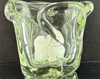 Handblown Glass Candle Votive – LED Light Included