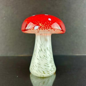 Handblown Glass Mushroom