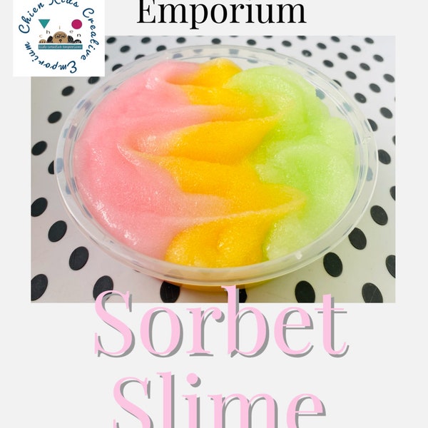 Sorbet Slime - Mango, Lime and Marshmallow