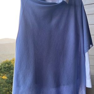 Cashmere Poncho-Silver Lavender