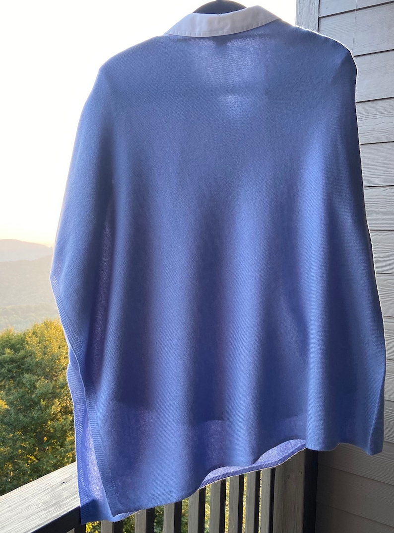 Cashmere Poncho-Silver Lavender image 2