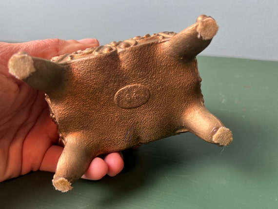 Antique solid brass trinket boxes - image 5