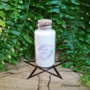 Wish powder, wicca, wiccan, witchy, esoteric, witchcraft, spell, ritual, pagan, herbs