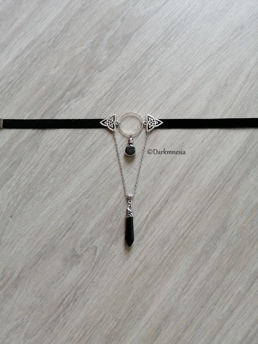 【BLACKPURPLE】25SS★ Void Ring Choker Women Girls Choker Collar Necklace Ring PU Leather Heart