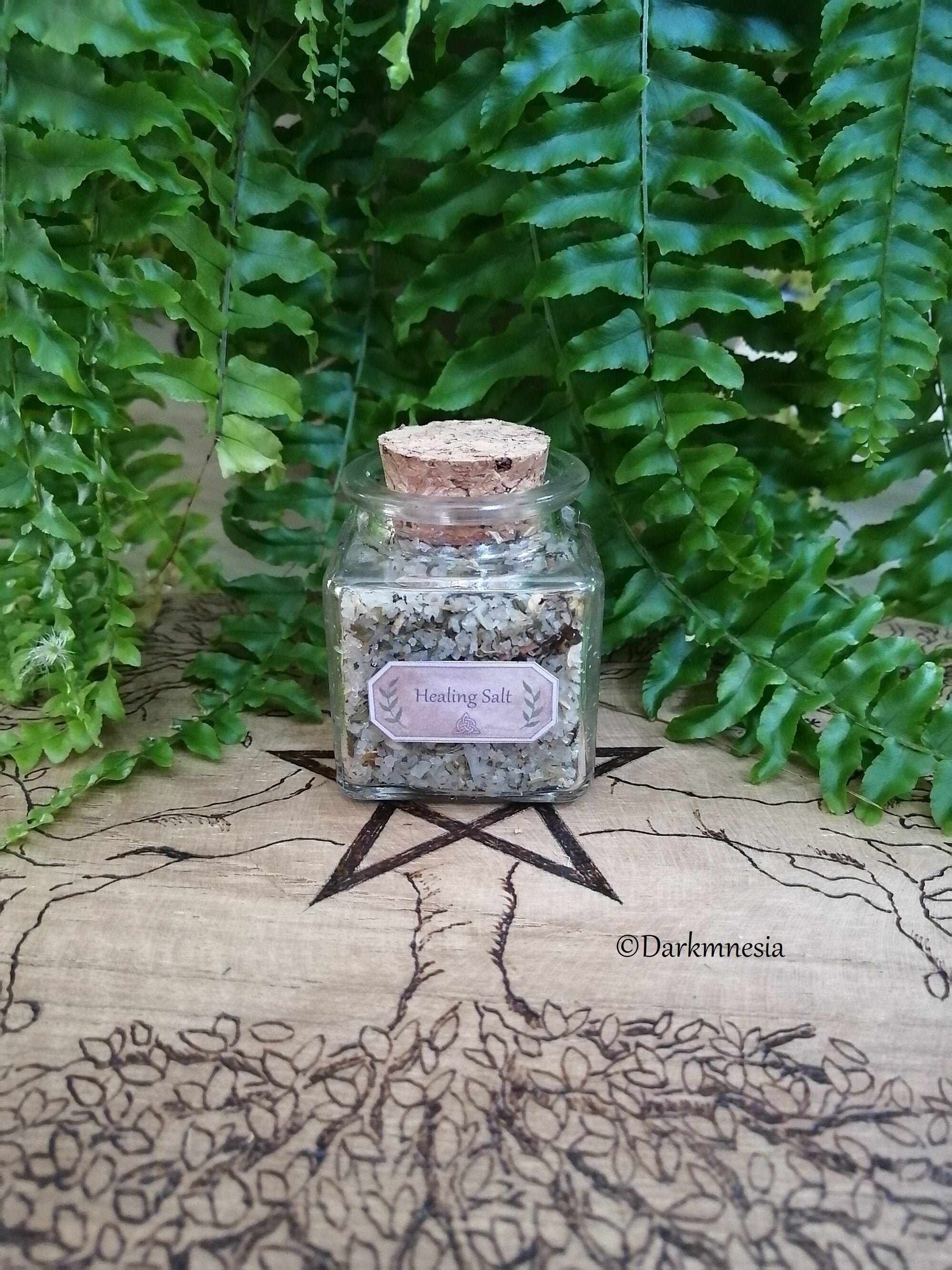 Sel de Guérison, Autel, Wicca, Wiccan, Witchy, Ésotérique, Sorcellerie, Sort, Rituel, Païen, Herbes