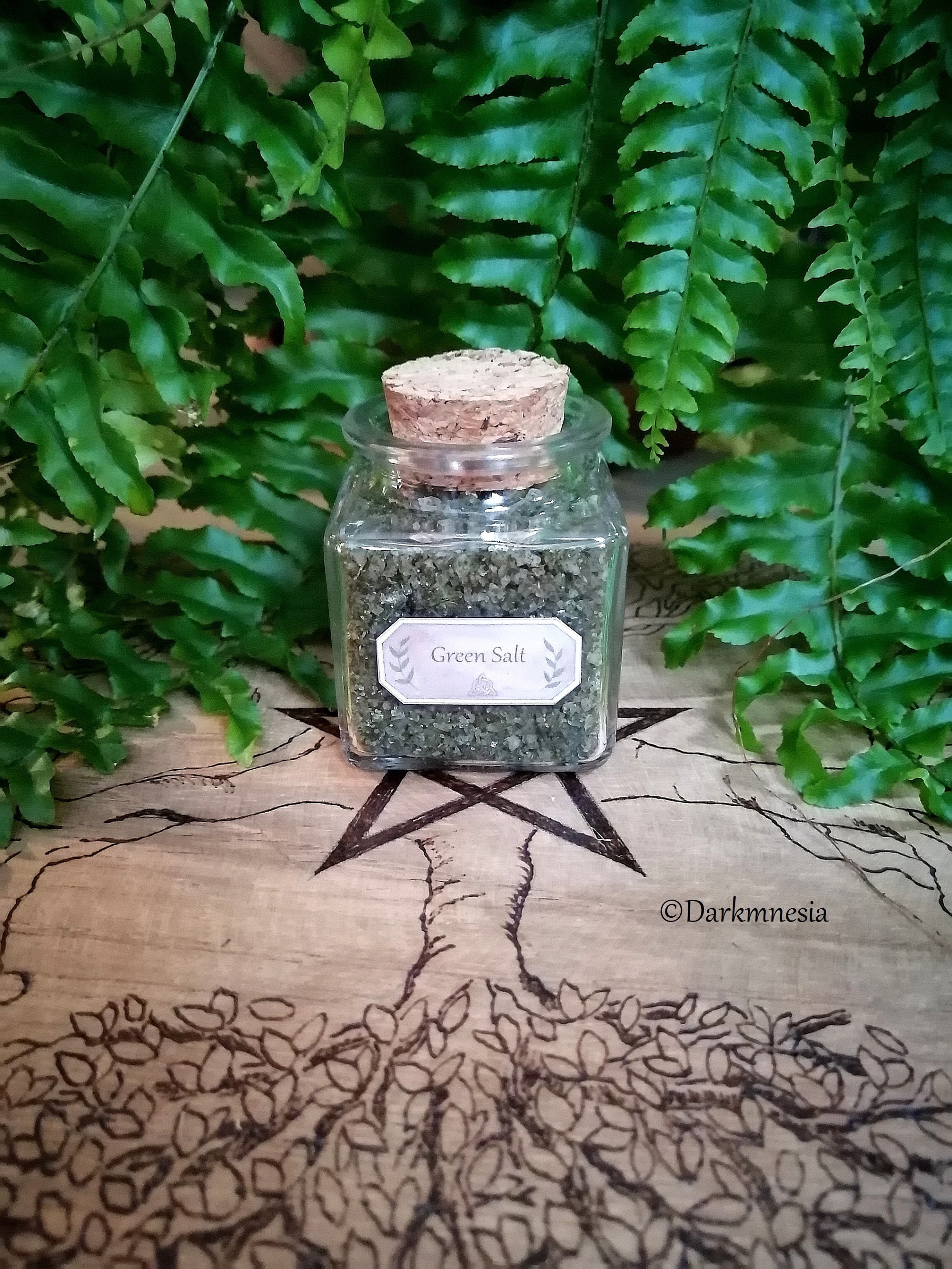 Sel Vert, Prospérité, Abondance, Argent, Chance, Autel, Wicca, Wiccan, Witchy, Hoodoo, Sorcellerie,