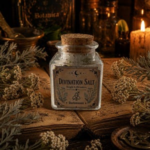 Spådomssalt 50ml, Intuition och spådom, Magiskt salt, Häxkonst, Wicca, Hedniskt altare, Mystisk apotekare