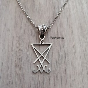 Halskette, Anhänger, Sigil, Luzifer, Satan, Satan, Gothic, Gothic, Okkultismus Bild 2