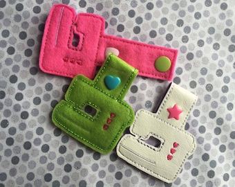 Pestaña a presión para máquina de coser con corazones, llavero, ARCHIVO DIGITAL