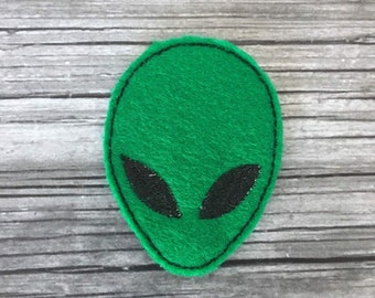 Alien Head Feltie In The Hoop DIGITAL FILE