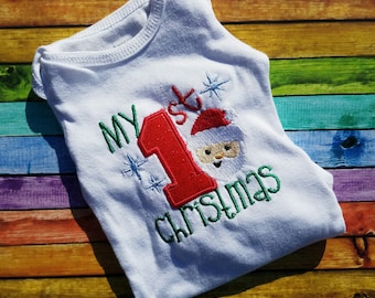 My First Christmas Machine Embroidery Applique Design DIGITAL FILE 4x4 and 5x7