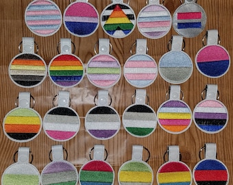 LGBTQ Pride Flag Snap Tab Bundle Set Key Chain Zipper Pull Key Fob Gay Rainbow DIGITAL FILE