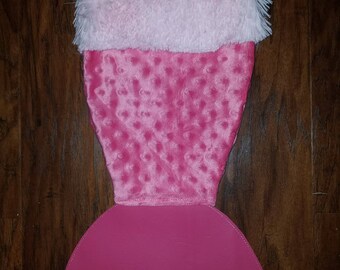 In The Hoop Mermaid Tail Stocking For Repositional Hoop 5x12 PE770 DIGITAL FILE