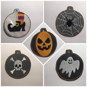 Halloween Ornaments ITH Set Machine Embroidery 4x4 DIGITAL FILE