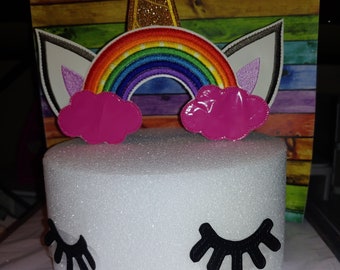 Unicorn Cake Topper Set Embroidery DIGITAL FILE 5x7 Hoop