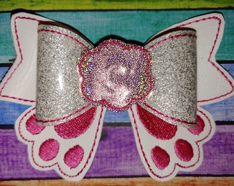 Bunny Butt In The Hoop Bow Machine Embroidery DIGITAL FILE