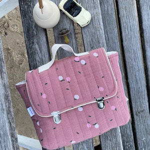 cartable maternelle personnalisé pommes