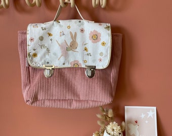 personalized velvet maternal schoolbag