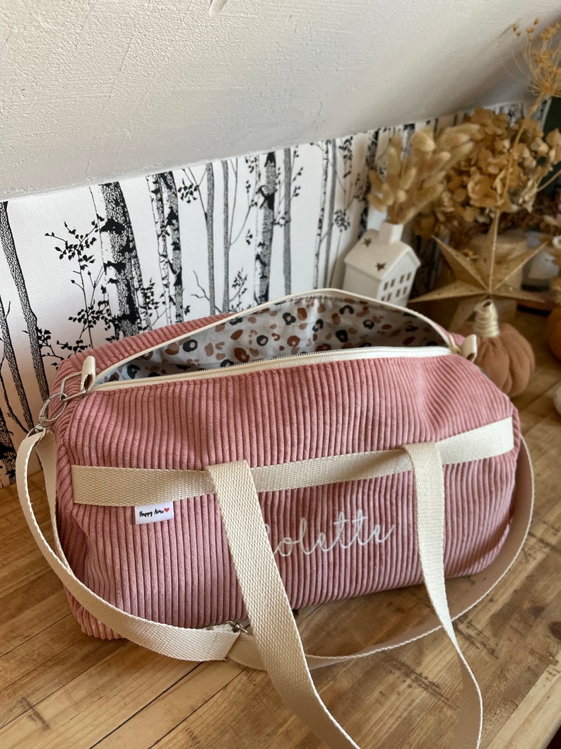 sac bowling enfant, sac de danse velours rose image 5