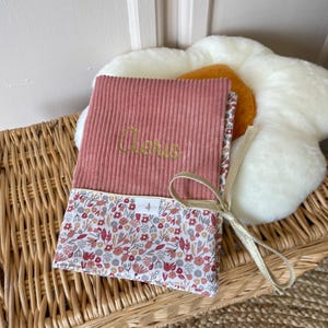 Personalized liberty velvet health record cover