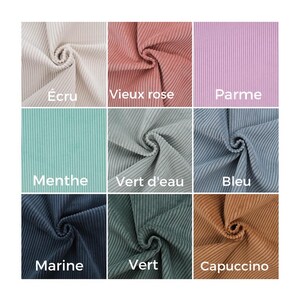 cartable maternelle velours marron et vichy personnalisé image 9