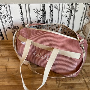 children's bowling bag, pink velvet dance bag