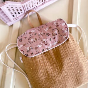 Kinderrucksack, Kindergartenrucksack, Kindergartenrucksack, personalisierter Kinderrucksack aus Doppelgaze