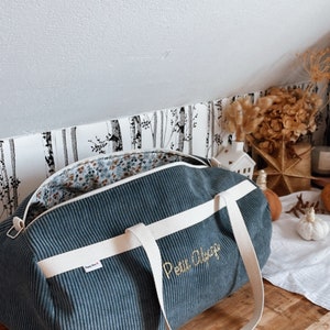 Wickeltasche aus Samt, Wochenendtasche aus Samt mit Musterauswahl