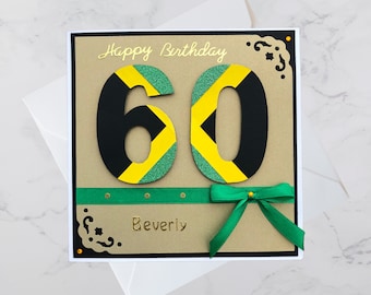 Handmade Personalised World Flags Birthday Cards: Milestone Cultural Celebration | Any Flag | Any Age