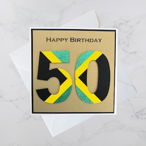Biglietti di auguri per compleanni importanti con bandiere del mondo / 30° / 40° / 50° / 60° / Giamaicana / Africana / Britannica / Altre bandiere nazionali disponibili / Cultura