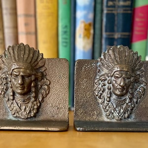Indian Chief Bookend - Etsy