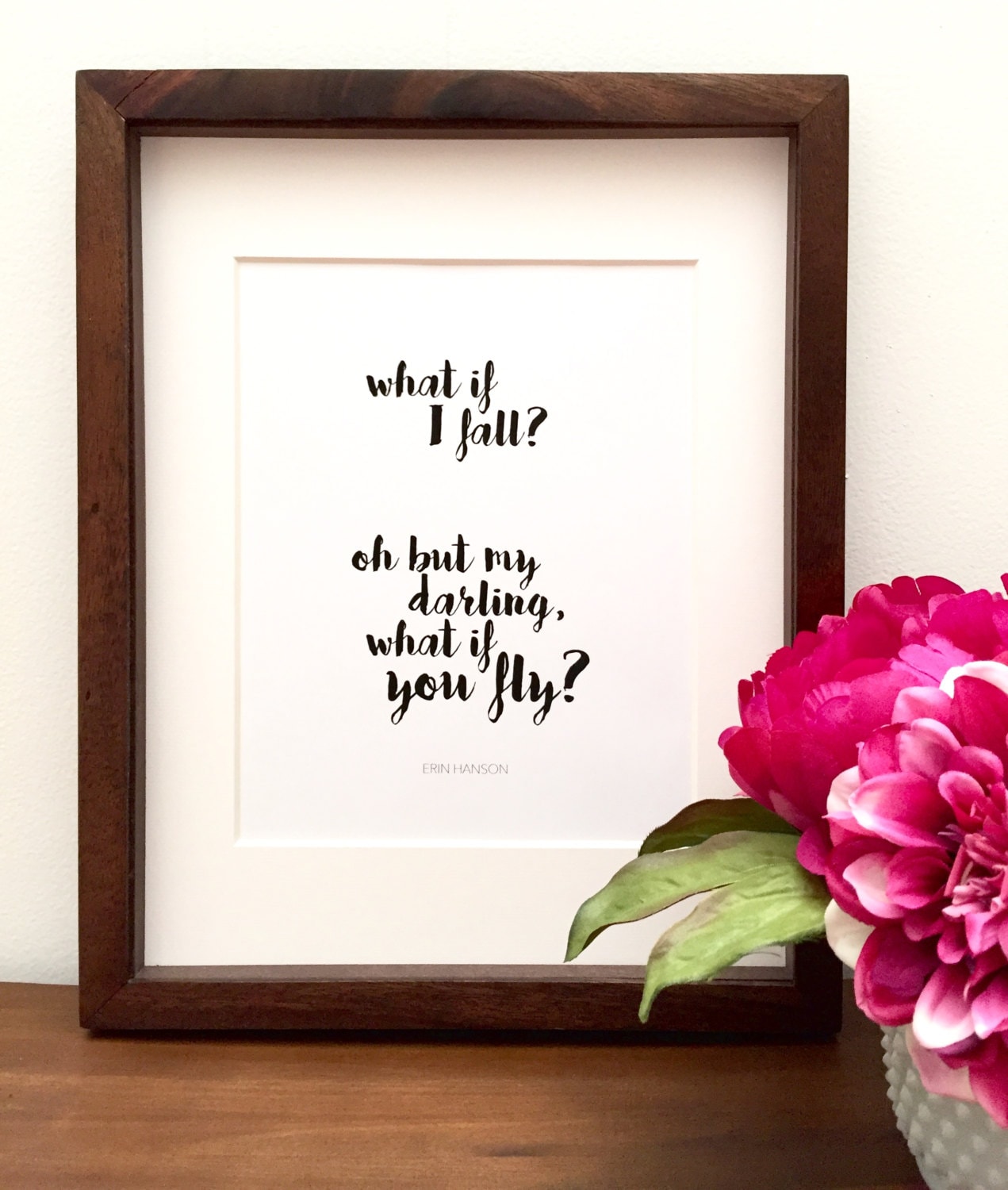 Erin Hanson 'What If You Fly' Quote Cuff Bracelet - Stainless Steel Encouragement Gift
