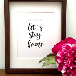 Let's stay home. Print. image 2