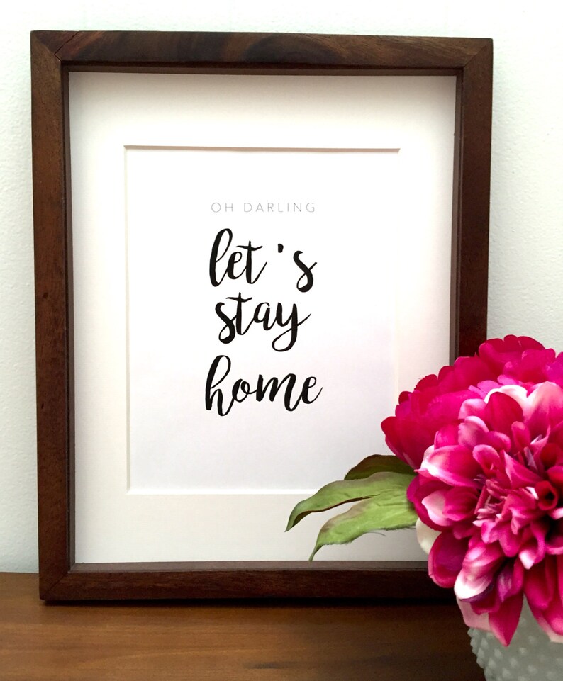 Let's stay home. Print. image 2