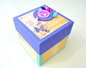 tutorial red heart explosion box diy explode box step by etsy