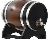 Wine, Brandy, Spirits Barrel with Tap Solid Wood 6 L - Ideal Gift