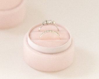 Double Ring Box - Light Pink