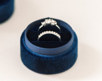 Double Ring Box - Navy