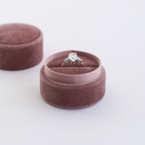 Velvet ring box - Mauve